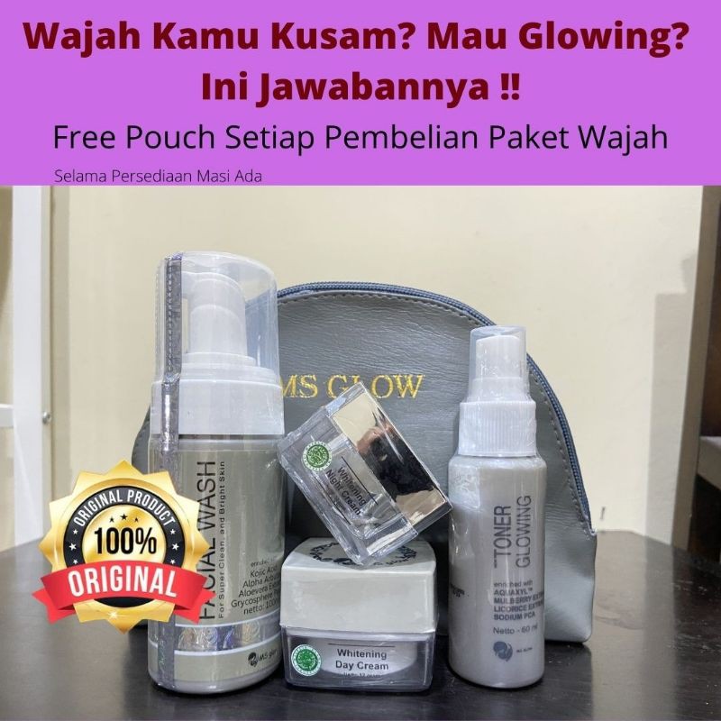 Jual MS GLOW PAKET WAJAH ORIGINAL JAKARTA MSGLOW OFFICIAL ACNE SKINCARE