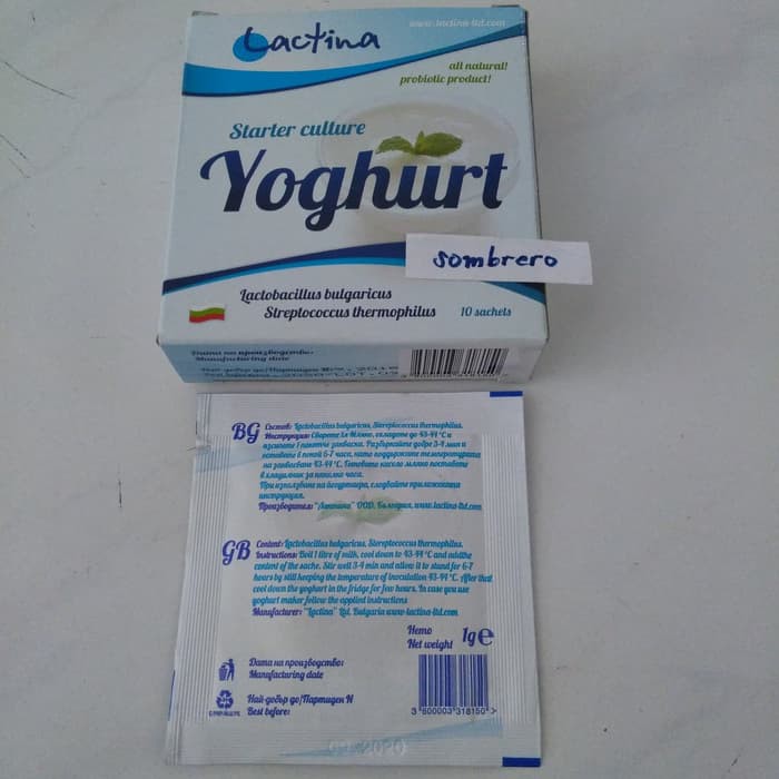 Bibit Yoghurt Kering Bubuk Yogurt Starter Lactina asli Bulgaria | Shopee  Indonesia