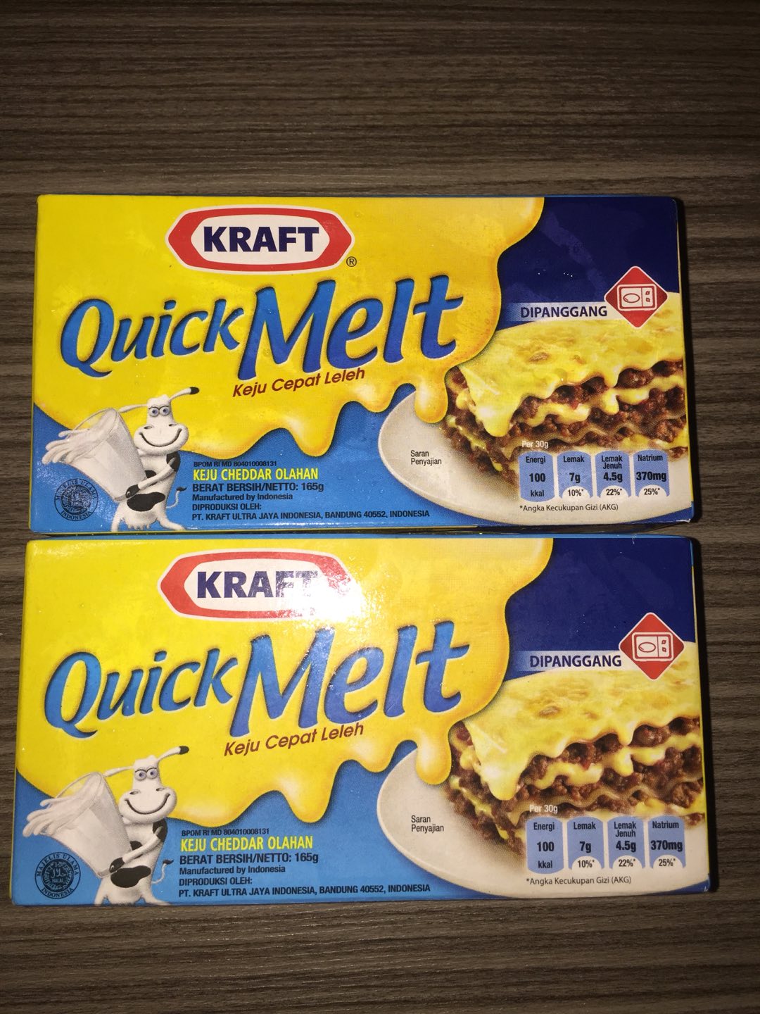 Keju Kraft Quick Melt 165 gram Shopee Indonesia