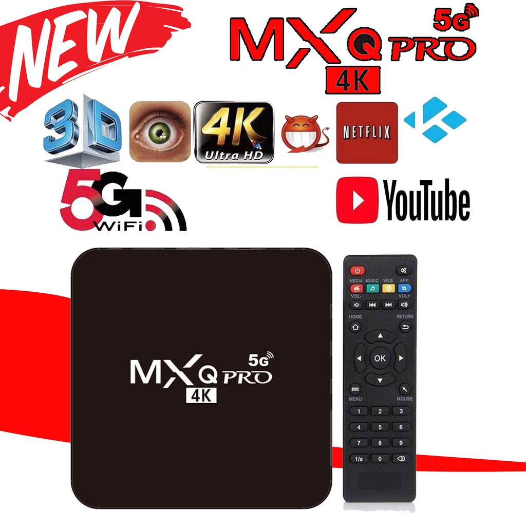 Jual Mediatech Android Tv Box Mxq Pro 4K 5G 2+16 Gb Smart Tv Box Garansi Media Player Ram 2 Rom 16 - 460200 | Shopee Indonesia