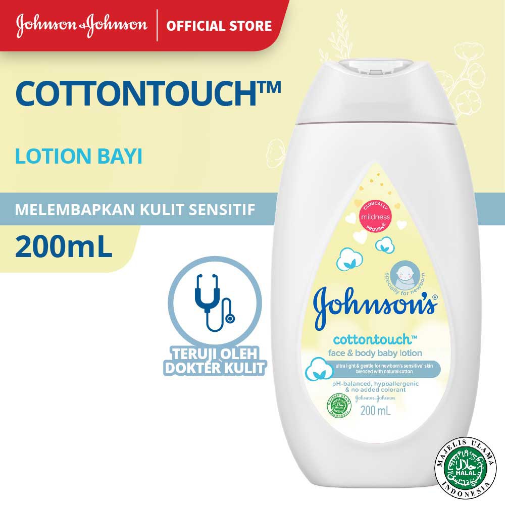JOHNSON'S Cotton Touch Baby Face & Body Lotion 200ml
