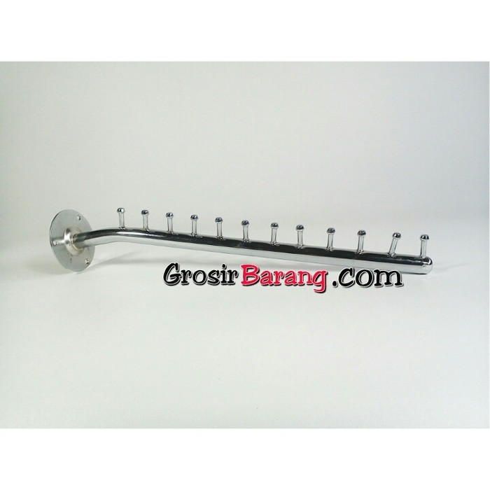 Suling dinding gantungan baju tempel tembok suling panjang 12 mata cantolan  | Shopee Indonesia