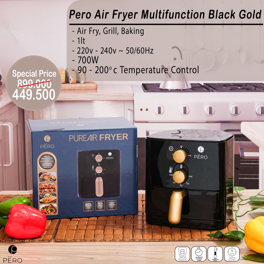 Jual PERO MULTIFUNCTION PURE AIR FRYER Indonesia