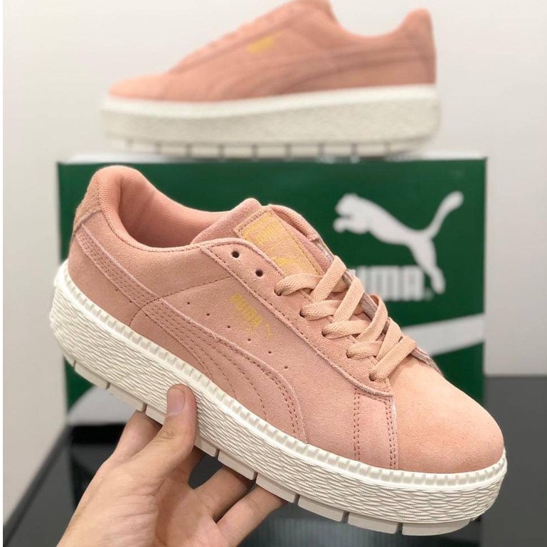 Jual Sepatu Sneakers Wanita Puma Platform Core Pink / White / Black | Shopee Indonesia