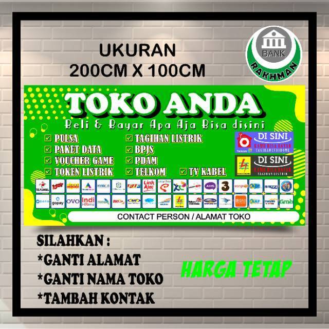 Ukuran Banner Toko Di Shopee gambar spanduk