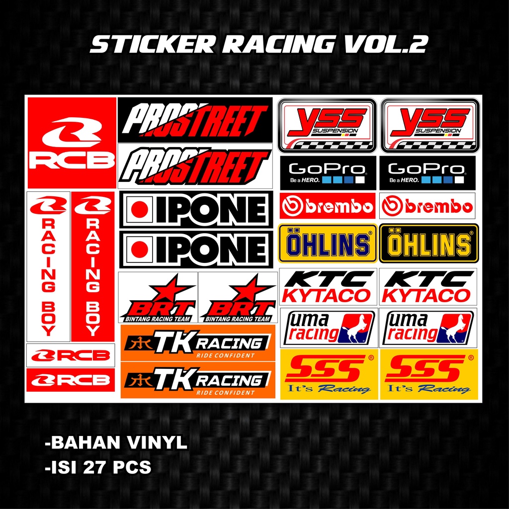 Jual STICKER RACING / STIKER PACK / STIKER MOTOR Indonesia
