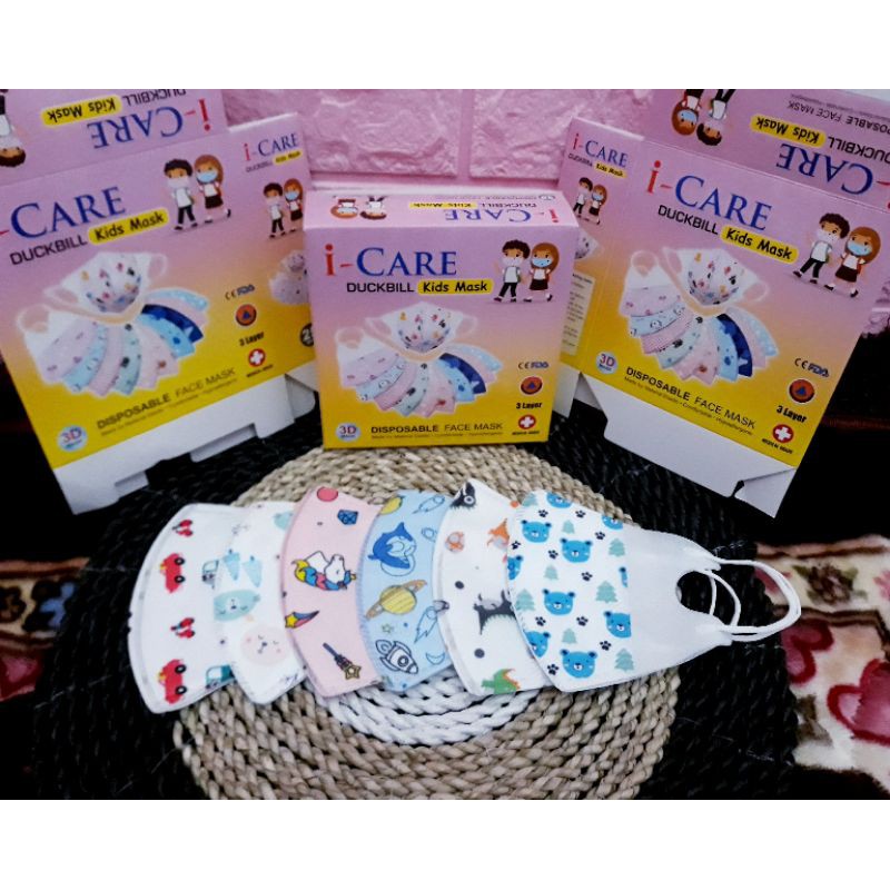 Masker Duckbill Anak Karakter Earloop Satuan Shopee