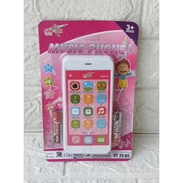 Jual Mainan Anak Handphone Hape Hp Iphone Musik Music Phone Murah St25-H5 | Shopee Indonesia