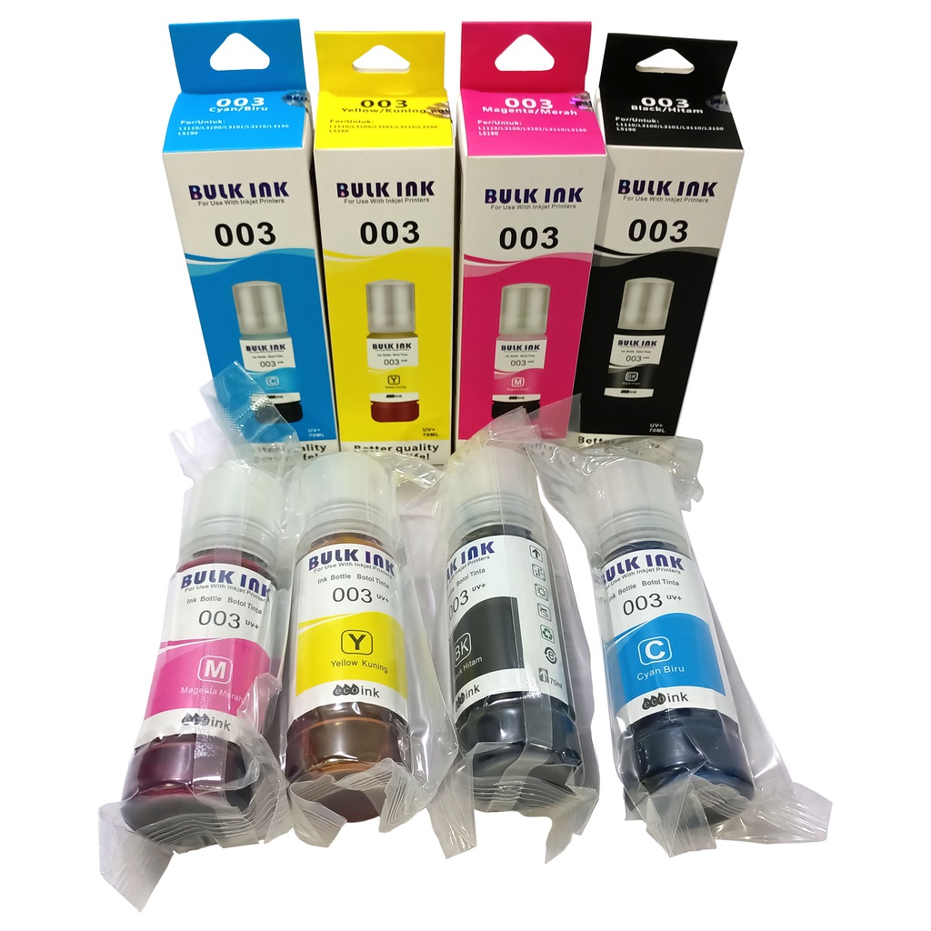 Jual Tinta Bulk ink epson 003 epson L1110 Epson L3110 Shopee Indonesia