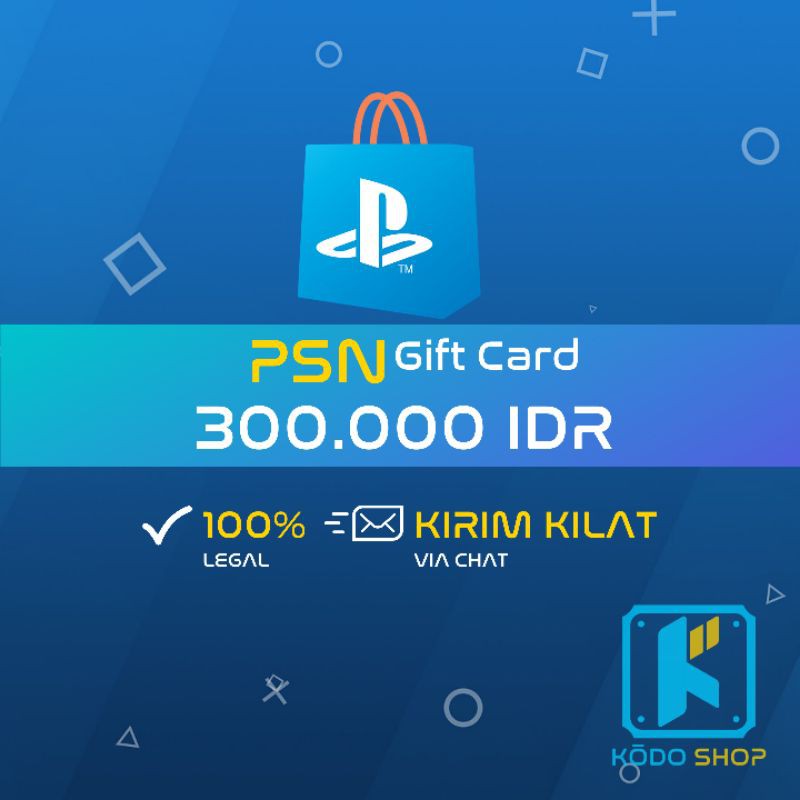 PSN 300K IDR | PS4 PS5 | REG 3 INDONESIA | PLAYSTATION NETWORK CARD WALLET  VOUCHER | Shopee Indonesia