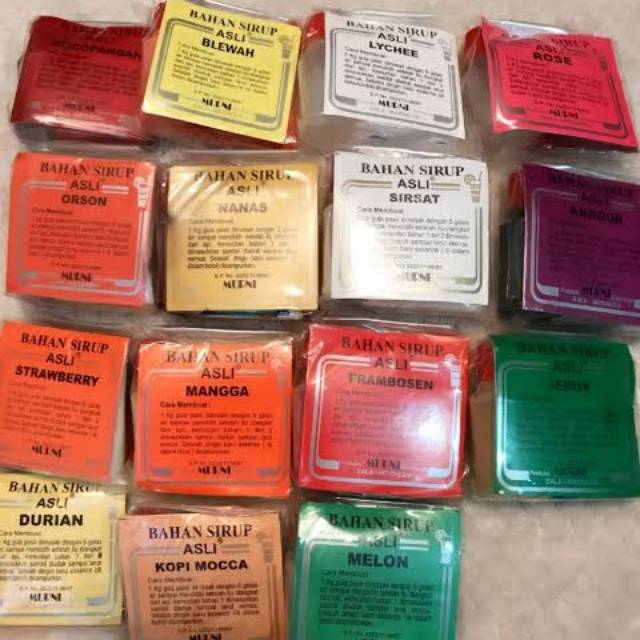BAHAN SIRUP ASLI/BAHAN SYRUP/MURNI/40GR/KHAS SOLO Shopee Indonesia