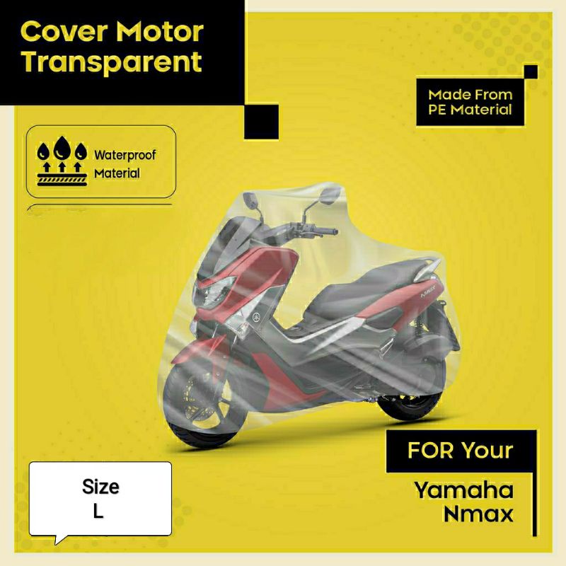 Jual Cover Motor Tranparan NMAX 250cc/ Ninja 250cc/ XMAX 250cc/ CBR