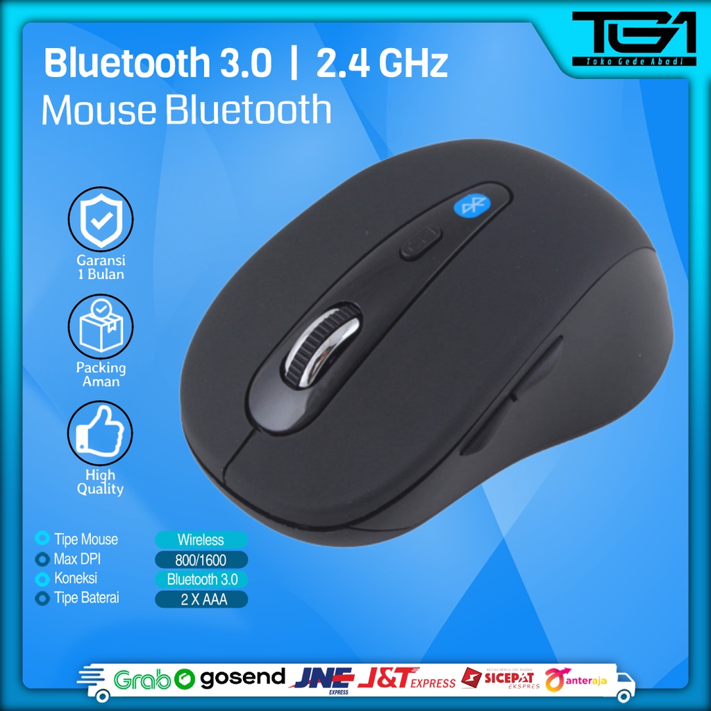 Jual Mouse Bluetooth Tanpa Dongle USB Macbook Pro Air Smart TV Android