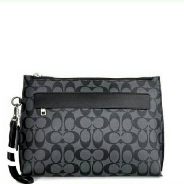 Jual COACH Carryall Pouch Varsity Signature / Tas COACH Original Murah