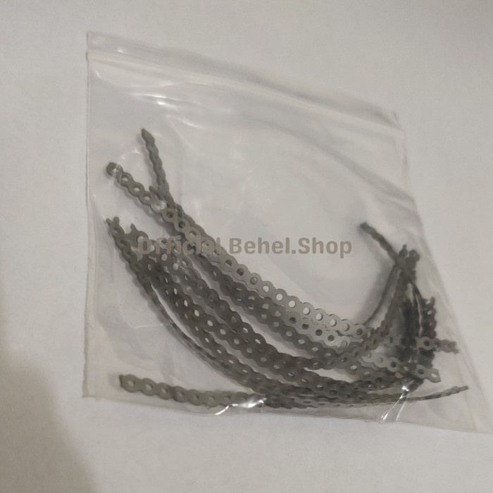 Jual POWER CHAIN SILVER KARET BEHEL ISI 5 Shopee Indonesia