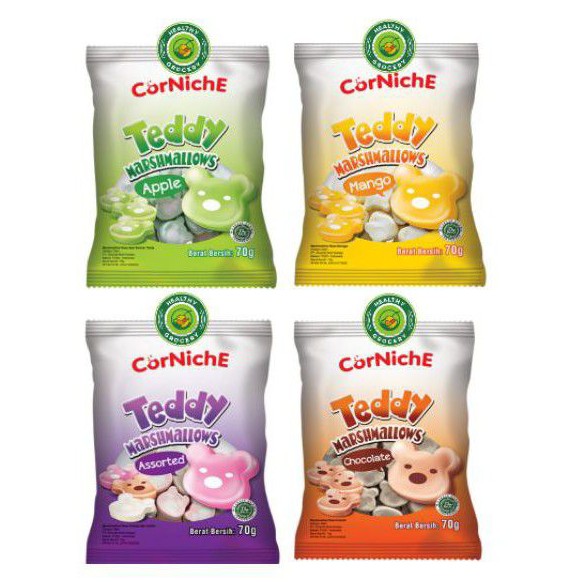 Jual CORNICHE Marshmallow Teddy 70gr / Marshmellow / Marshmallows