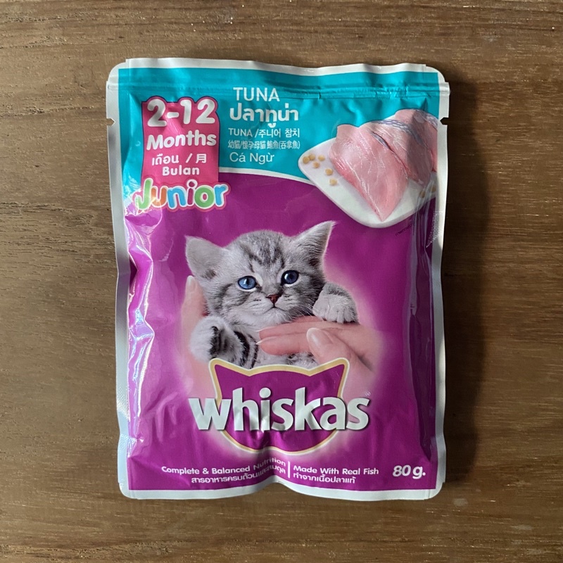Jual Whiskas Junior Tuna Makanan Kucing 80gr FRESHPACK Pakan Basah