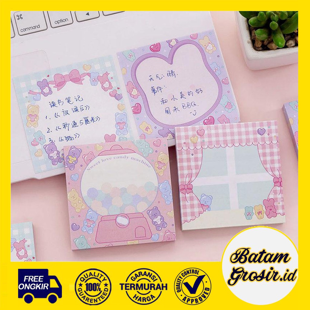 BATAMGROSIR.ID STICKY NOTE LUCU MEMO MINI STICKY