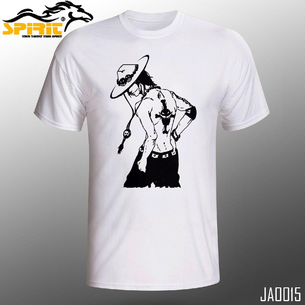 Jual BAJU KAOS DISTRO ANIME ONE PIECE PORTGAS D ACE TERBARU KEREN PRIA