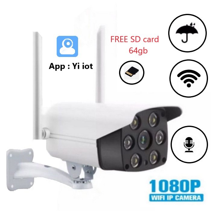 Jual Yzx Cctv Yi Iot 2 Antena Wireless Smart Camera Hd 1080P Cctv Wifi Outdoor Original Waterproof | Shopee Indonesia