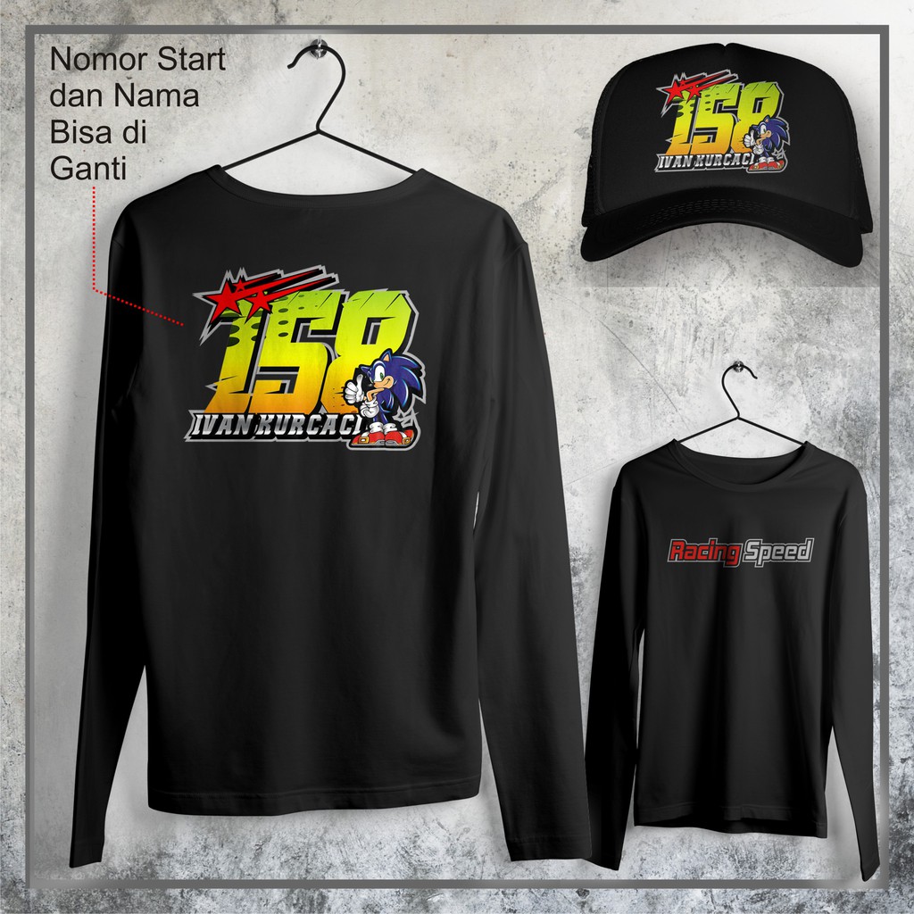Jual Kaos Racing Speed, Custom Nama Dan Nomor Start Serta Nama Team | Shopee Indonesia
