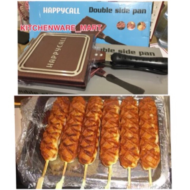 Cetakan Waffle sate wafle satay merk Happy_call [ASLI] teflon anti