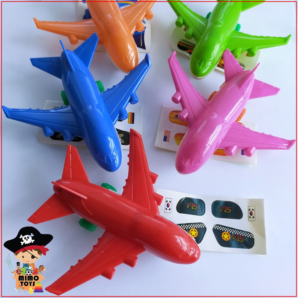 Jual Mainan Pesawat Dengan Sticker Anak | Mainan Murah | Mainan Anak Laki Laki | Shopee Indonesia