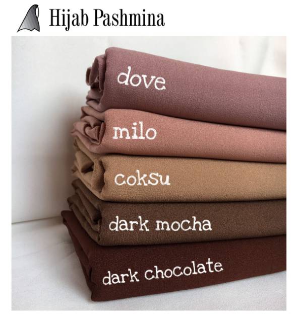 Jual Hijab Pashmina Diamond, Fashion Muslim Wanita Seri Warna Coklat | Shopee Indonesia