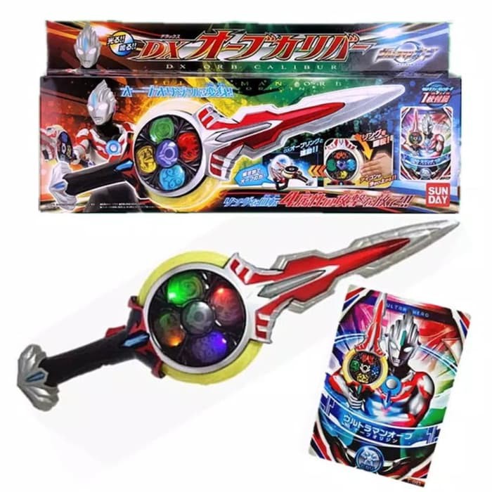 Ultraman Orb Dx Orbcalibur Sword Pedang 5 Lampu Dan Multi Suara