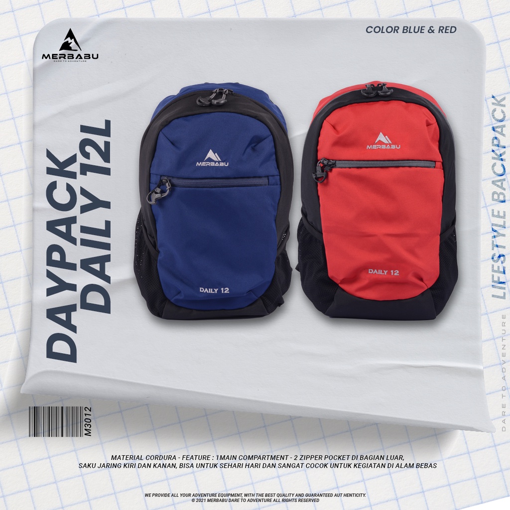 Jual Merbabu Tas Daypack daily 12L Original Shopee Indonesia