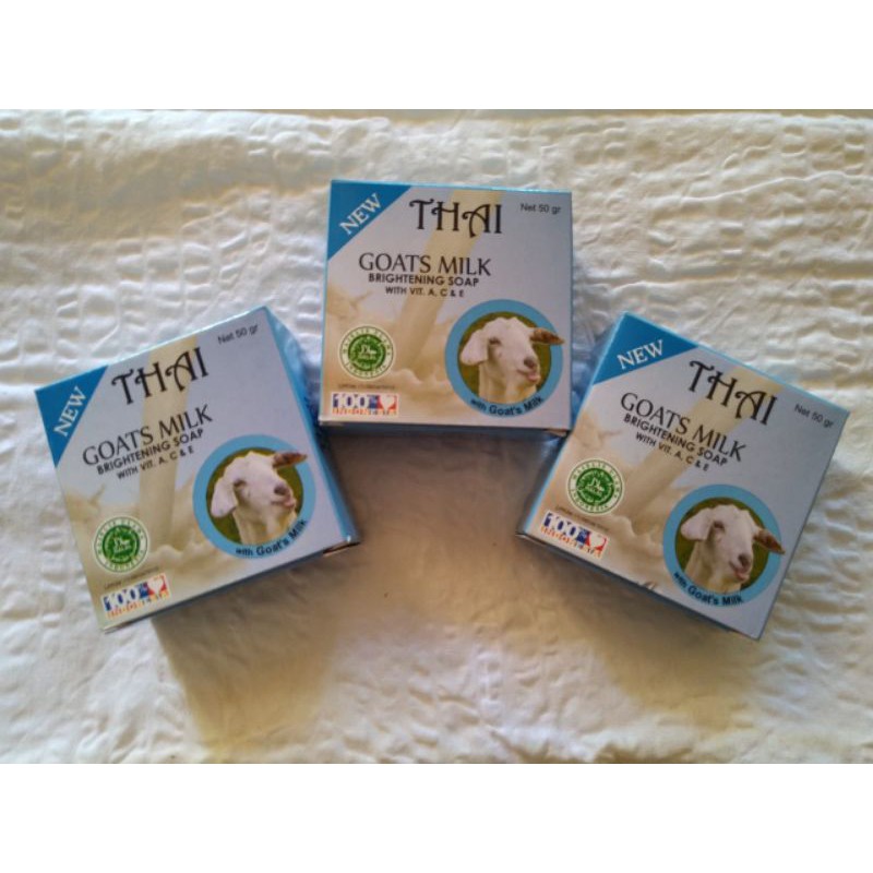Thai Goats Milk Soap 50 Gram Sabun Kecantikan Shopee