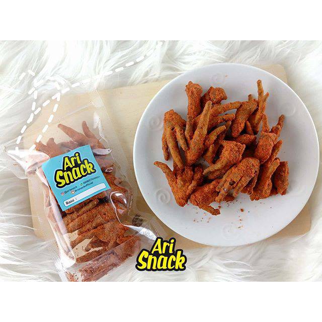 KERIPIK CEKER PEDAS ASIN GURIH / CRISPY / KRISPI ARISNACK Shopee