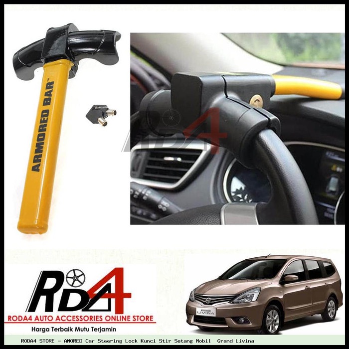 Jual AMORED Car Steering Lock Kunci Stir Setang Mobil Grand Livina