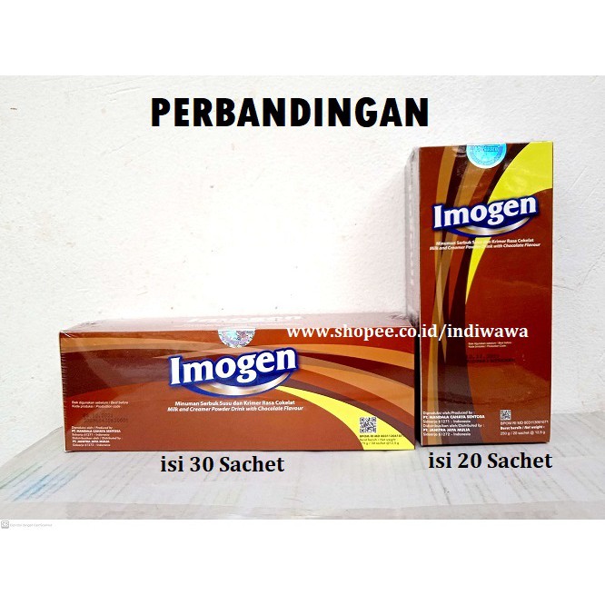 Jual Imogen Coklat Isi 30 Sachet Original | Imogen Coklat Kemasan Baru | Imogen Cokelat 30 Sachet | Shopee Indonesia