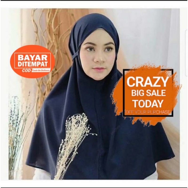 Hijab instand terbaru / Kerudung Bergo / Jilbab Bergo Maryam / Hijab