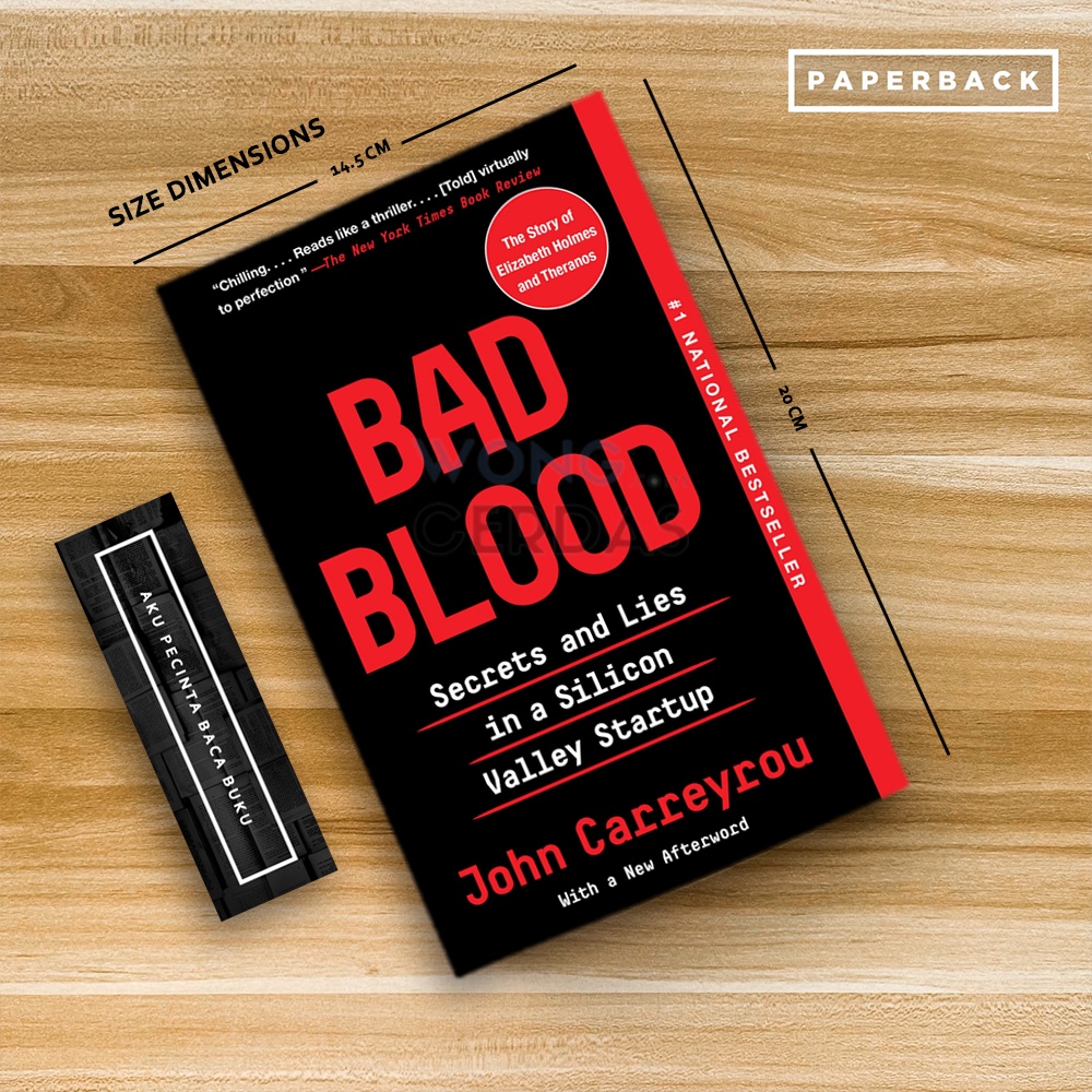 Jual Buku Bad Blood Secrets and Lies in a Silicon Valley Startup