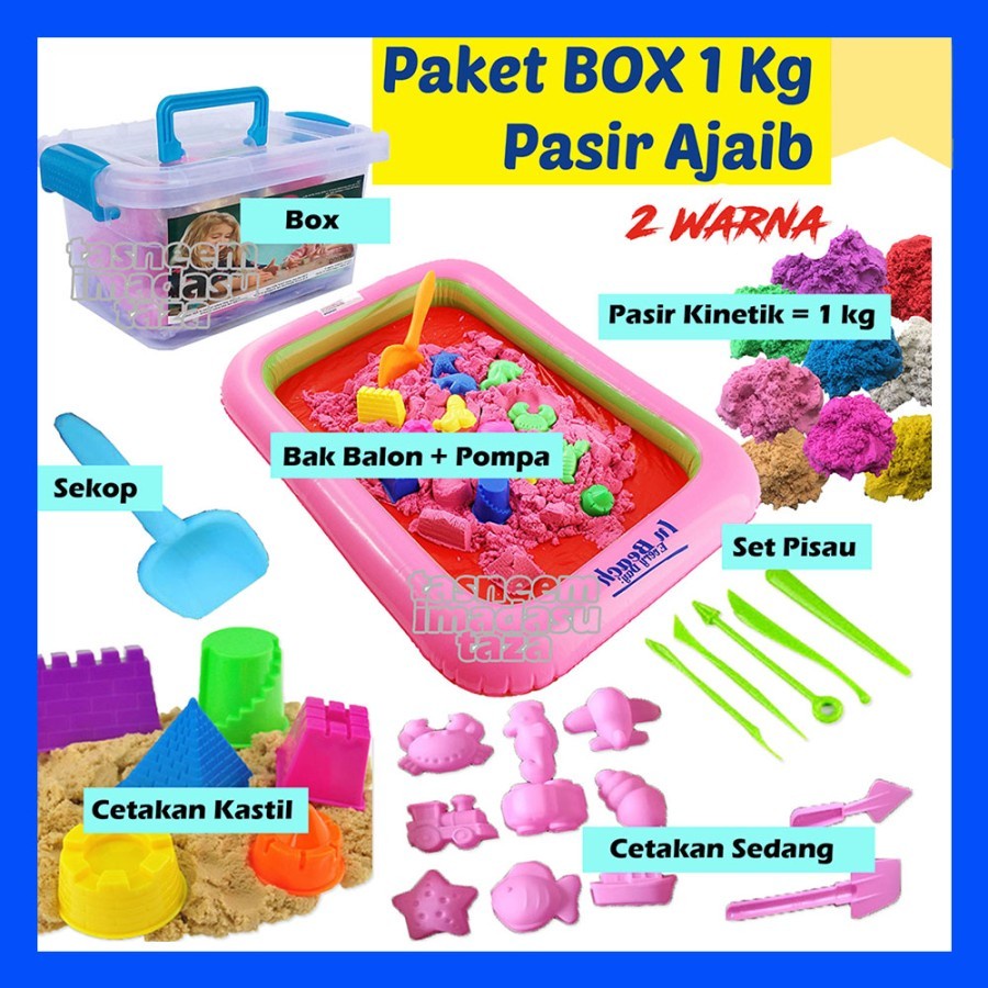 Jual Mainan Anak Box Mini Pasir Ajaib 1 Kg/Pasir - Pasiran | Shopee Indonesia