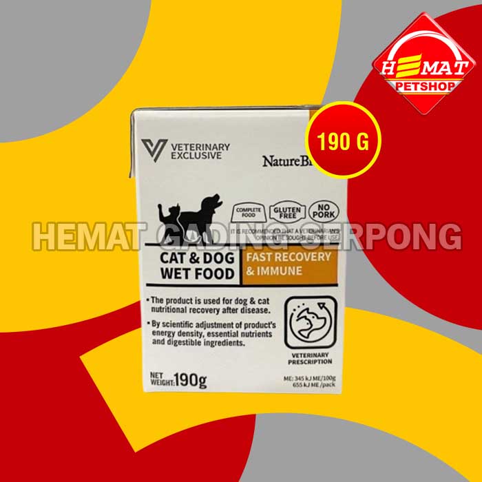 Jual Nature Bridge Cat Dog Wet Food Fast Recovery Immune 190 Gram