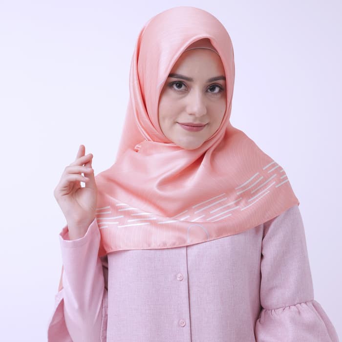 Hijab Warna Peach Jilbab Saudia