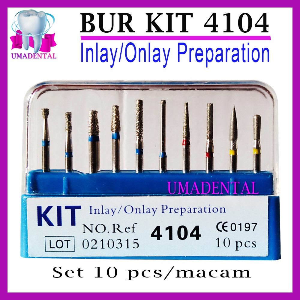 Jual Dental bur inlay onlay preparation KIT 4104 Shopee Indonesia