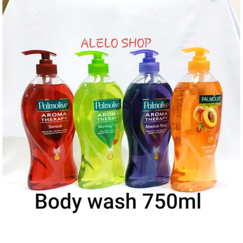 Jual Palmolive 750 ml body wash gel morning tonic sensual absolute
