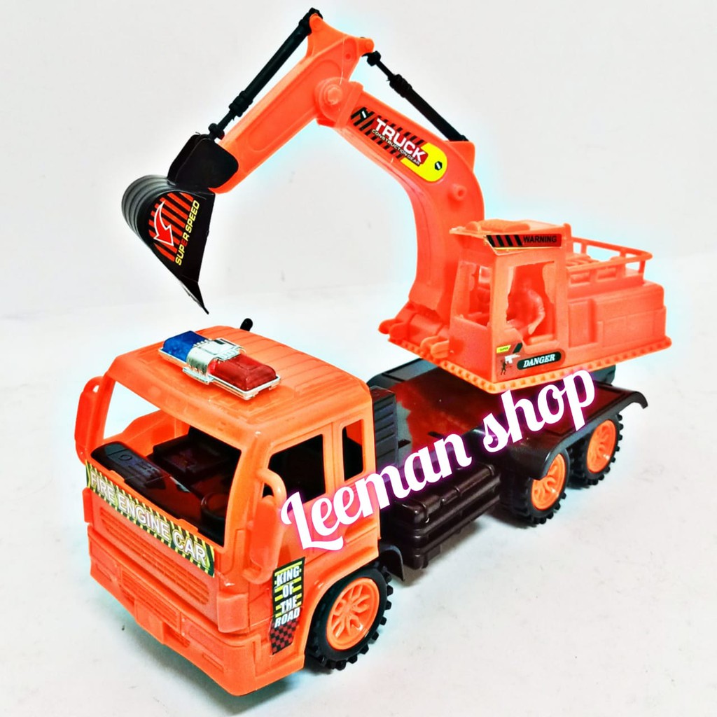 Jual Mainan Anak Mobil Truck Excavator Beko - Mainan Anak Laki Laki | Shopee Indonesia