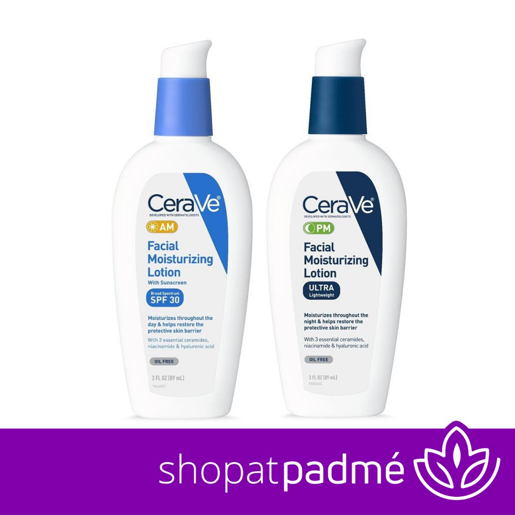 Jual Cerave Pm/ Am Facial Moisturizing Lotion 89Ml - Spf 30 | Shopee Indonesia