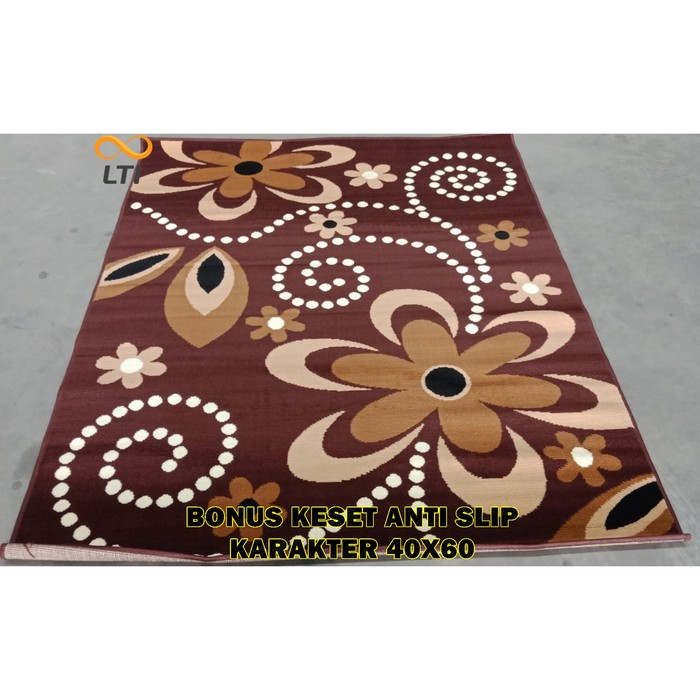 Jual Terbaru Karpet Moderno / Permadani Lokal Moderno Coklat 1.60 X 2.10 | Shopee Indonesia