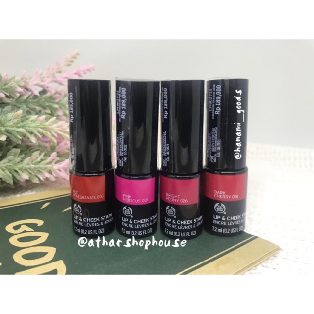 Jual Lip Tint Lip & Cheek Stain The Body Shop Bright Peony/Dark Cherry