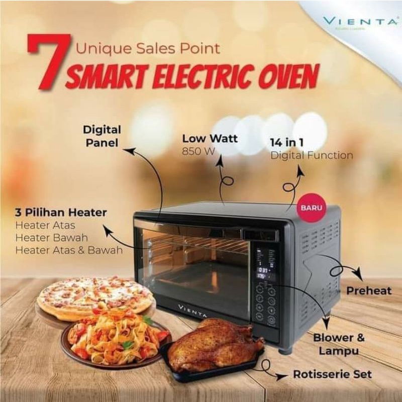 Jual SMART OVEN VIENTA 14 in 1/low watt Shopee Indonesia