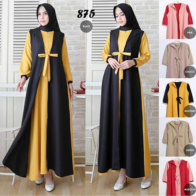 Model Baju Gamis Rompi Katalog Busana Muslim