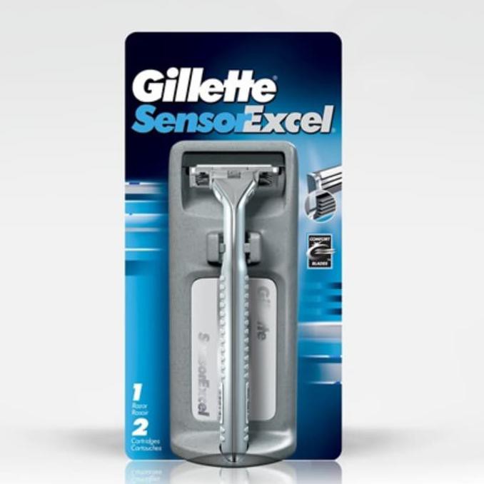 Jual Gillette Sensor Excel Razor 2 Catridge -Berkualitas | Shopee Indonesia