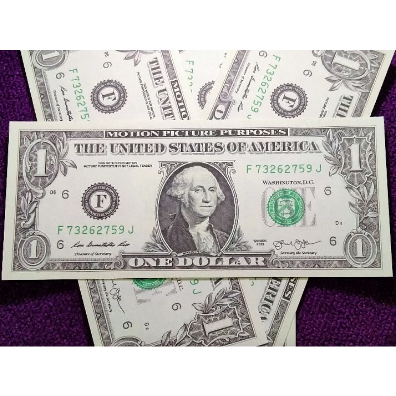 Uang kertas 1 Dollar Amerika Serikat REPLIKA Shopee