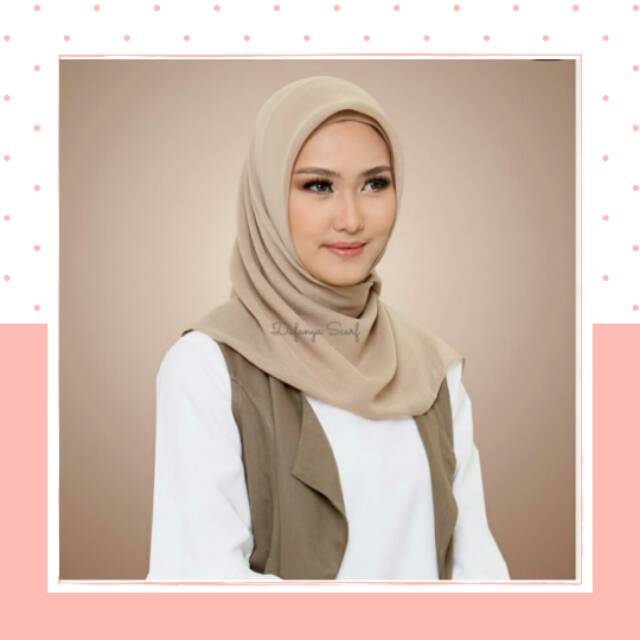 Jual Hijab Polos Segiempat Corn Skin Cantik, Elegan, Kekinian Tersedia Warna Coklat Susu, Hitam Dan Cream | Shopee Indonesia